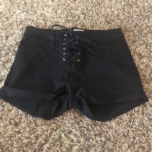 black PACSUN jean shorts